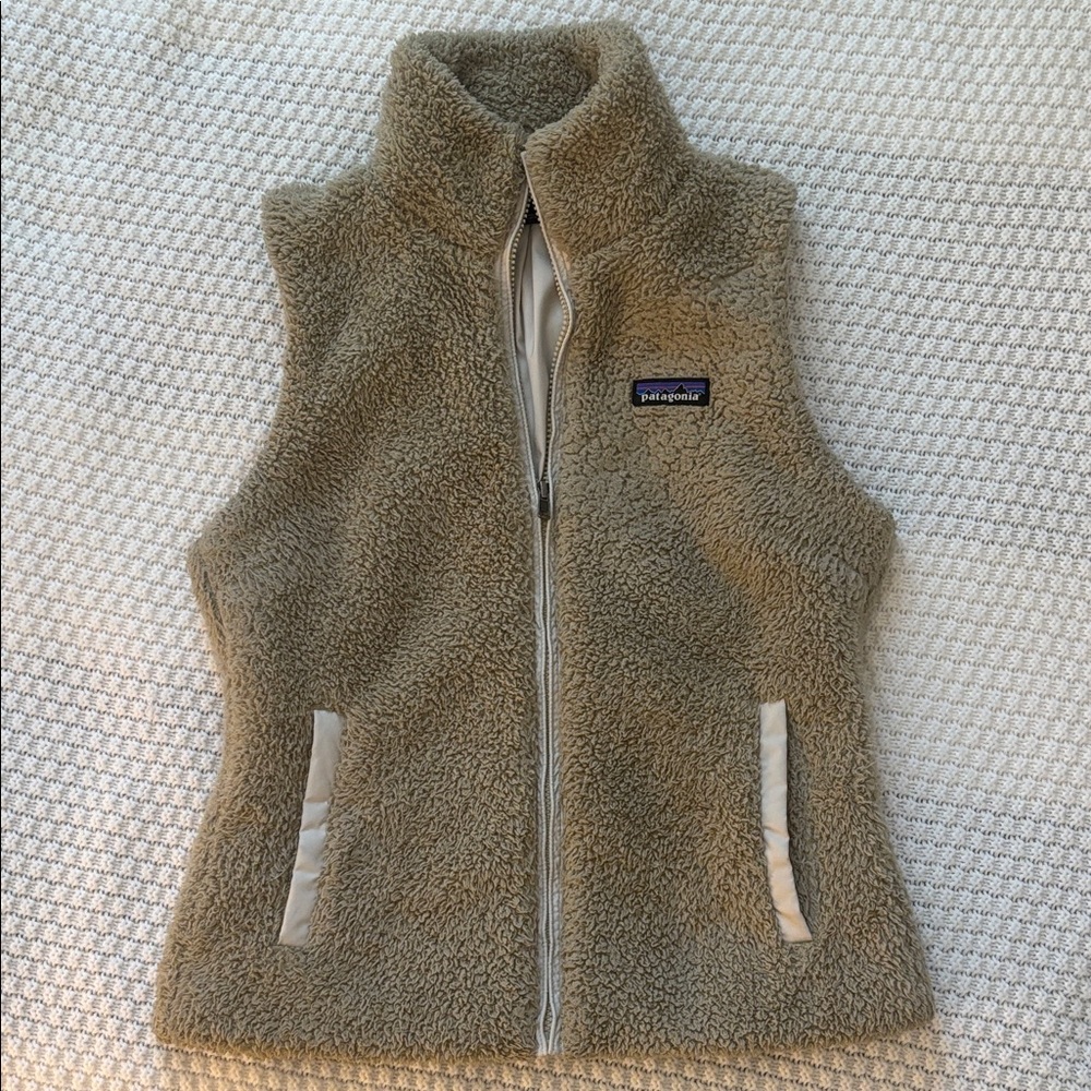 Patagonia Tan Sherpa Vest